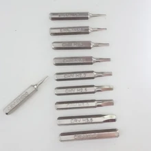 CRV шестигранный и бит Phillips Драйвер набор включает H0.7, H0.9, H1.3, H1.5, H2.0, H2.5, H3.0, H3.5, H4.0, PH000 микро-Биты, 10 шт