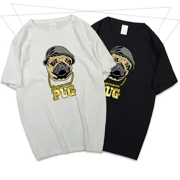 

Nice Brand Clothing Vogue Mens T-shirt Fashion French Bulldog Printing T Shirt Men Tops Hipster Tees Funny T-shirt For Men 2XL
