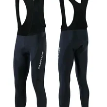 Fastcute теплая зима Термальность флис Велоспорт длинные Велосипедный Спорт комбинезон 3D гель площадку велосипед нагрудник Колготки для новорождённых MTB Для мужчин Ropa Ciclismo#301