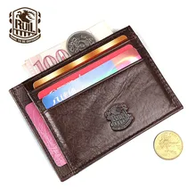 Ruil Hot Sale Fashion Top Quality Genuine Leather Men Purse Vintage Wallet Coin Pocket Purse Card Money Clip free Shipping