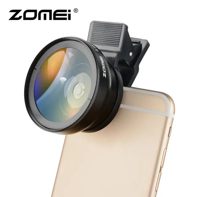 Special Offers ZOMEI Professional 0.6X 0.45X Wide Angle + Macro Lens Filter 2 In 1 Universal Camera Phone Lens Filter For IOS Android