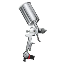 1,4 мм 1Л HVLP гравитационный распылитель автоматический грунтовочный состав металлический хлопья с блокировкой регулятор давления воздуха набор распыляющих пистолетов