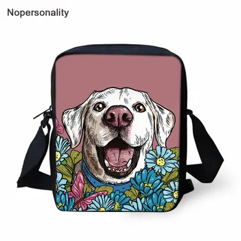 

Nopersonality Labrador Prints Mini Messenger Bag for Women Brand Design Kids School Bags Children Shoulder Small Messenger Bags