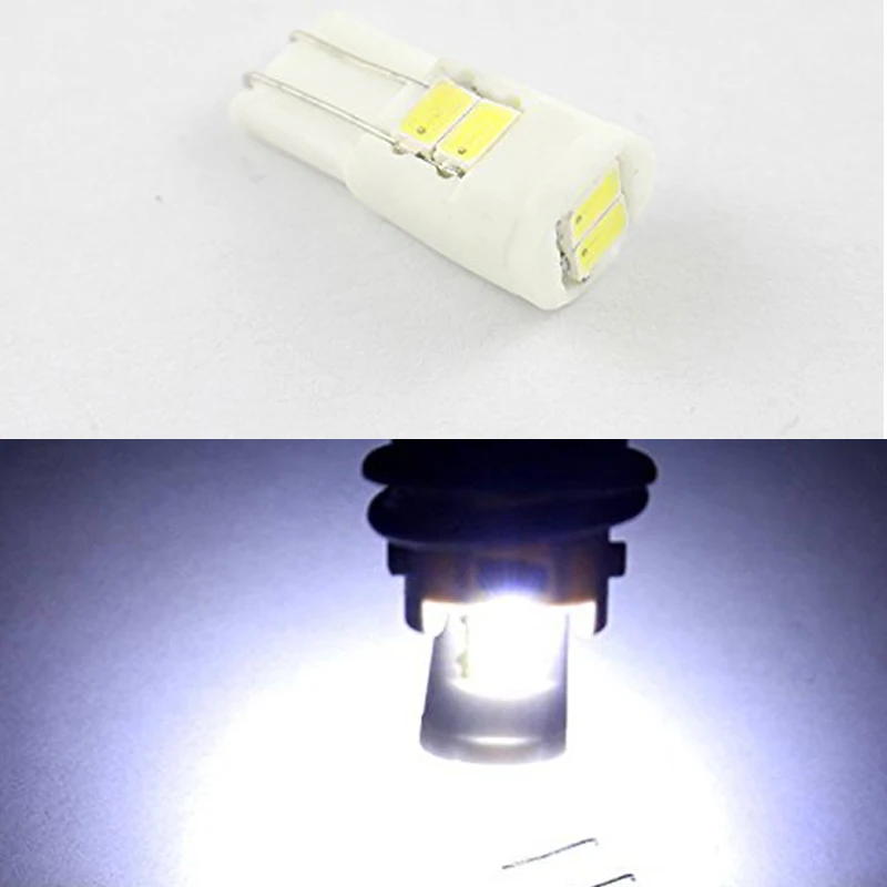 YSY 100 шт. DC12V белый W5W T10 194 168 6SMD 5730 чип Клин керамика светлый Автомобильная дверь с электроприводом лампочки Габаритные фары