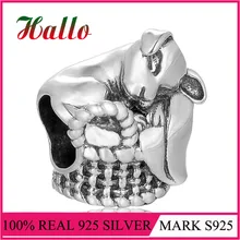 Ювелирные изделия животное собака Подвеска бусина для pulseira de prata 925 браслеты сделай сам для женщин