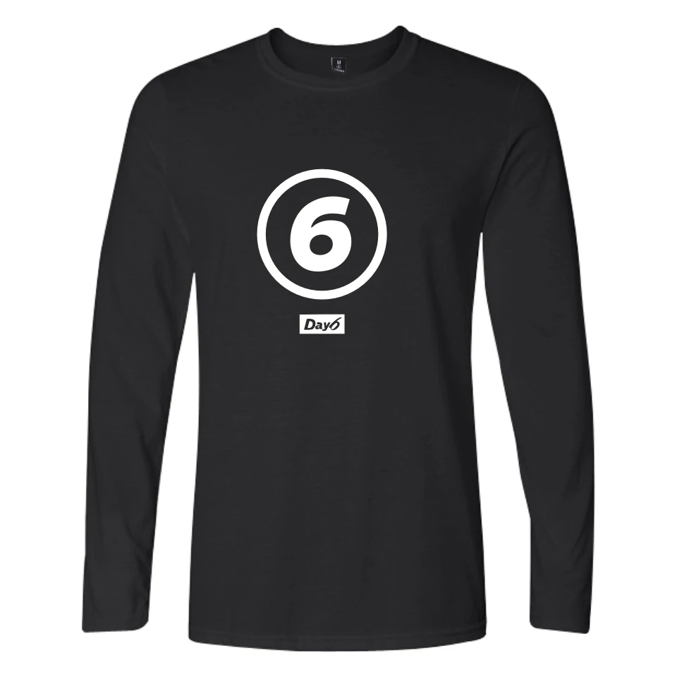 

Day 6 T-shirts Spring White/black Cool And Fashion Long Sleeve Slim Fit Casual T-shirt Hip Hop Tops & Tees XXS To 4XL Clothes