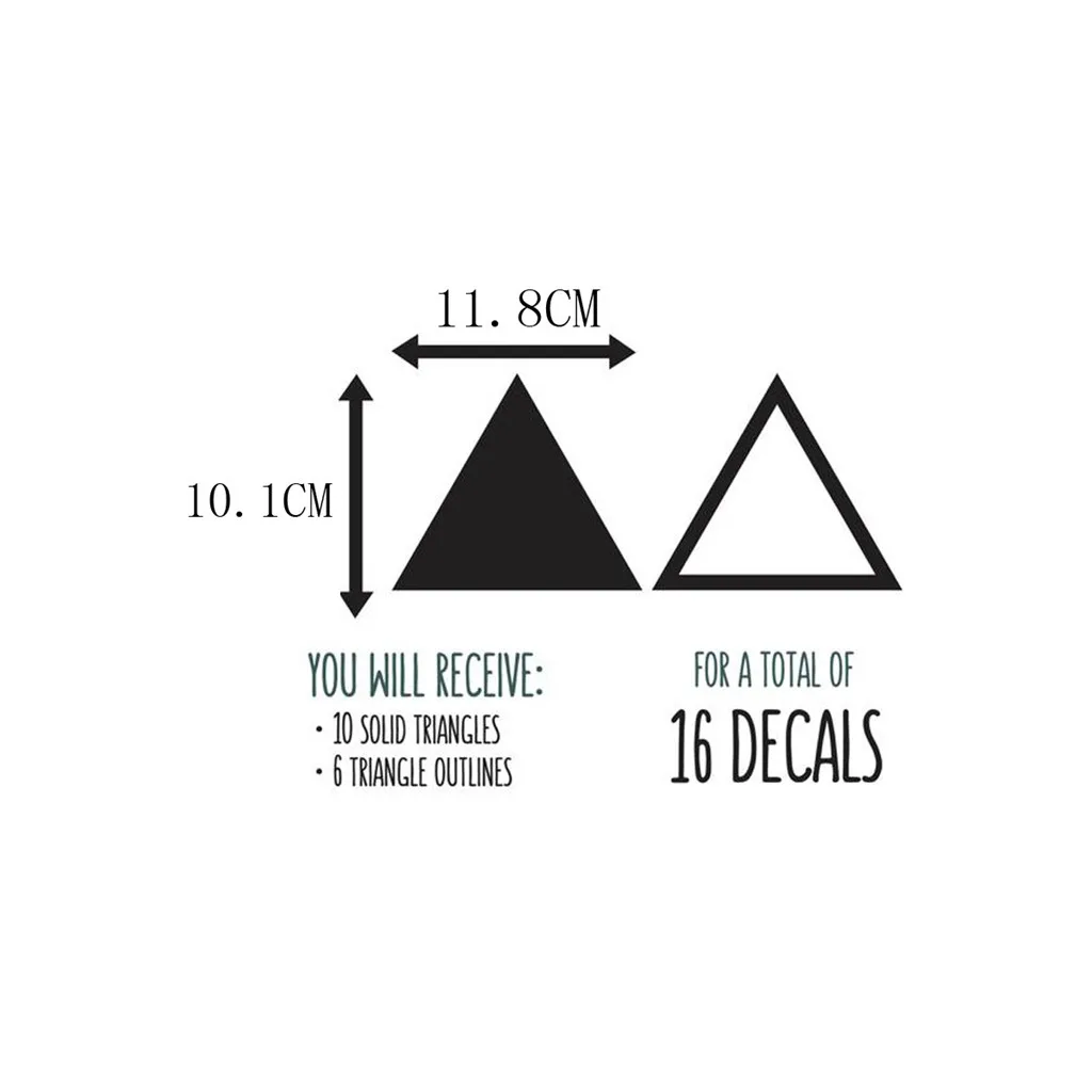 2018 креативный треугольный стикер для рисования съемные настенные наклейки из