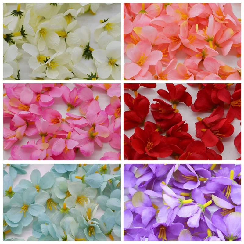 

30pcs/lot Silk Artificial Fake Flower Heads For Wedding Birthday Festival Party Celebration Decoration Accessories Supplies