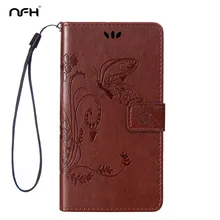 Pintura carteira de couro de luxo silicon case capa do telefone para lg l65 dupla d285 d280 lg l70 d325 d320 back case com cartão titular