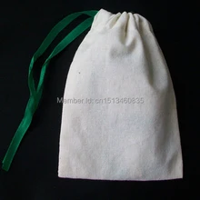 100 шт/партия CBRL маленькие украшения из хлопка мешочек хлопок подарок мешочек хлопок мешочек сумка со шнурками украшение с индивидуальным логотипом сумка туалетный мешок