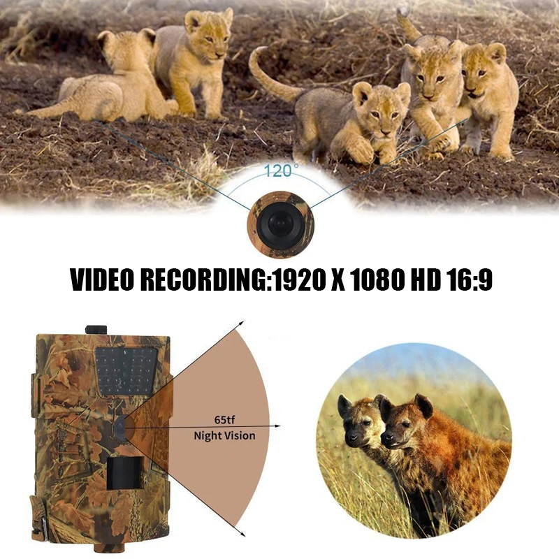 HT-001B Trail camera 12MP 1080P 850nm светодиодный охотничий фотоаппарат ночного видения диких животных фото ловушки тепловизор для охоты