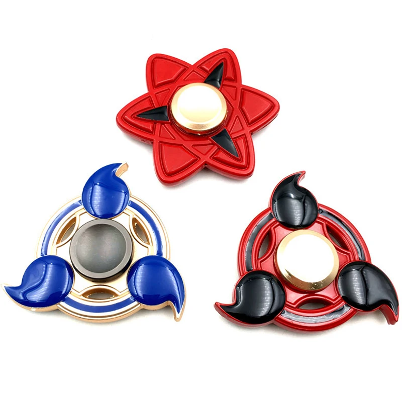 Наруто Спиннеры Саске Акацуки Хатаке Какаши Sharingan палец руки Spinner Для EDC СДВГ # E