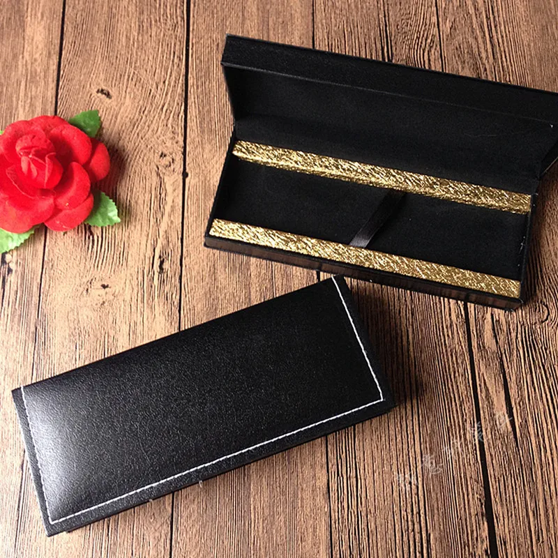 High Quality Leather Pencil Case Luxury Pen Box For Fountain Pen Roller Ball Pen Korean Stationery Student 1212