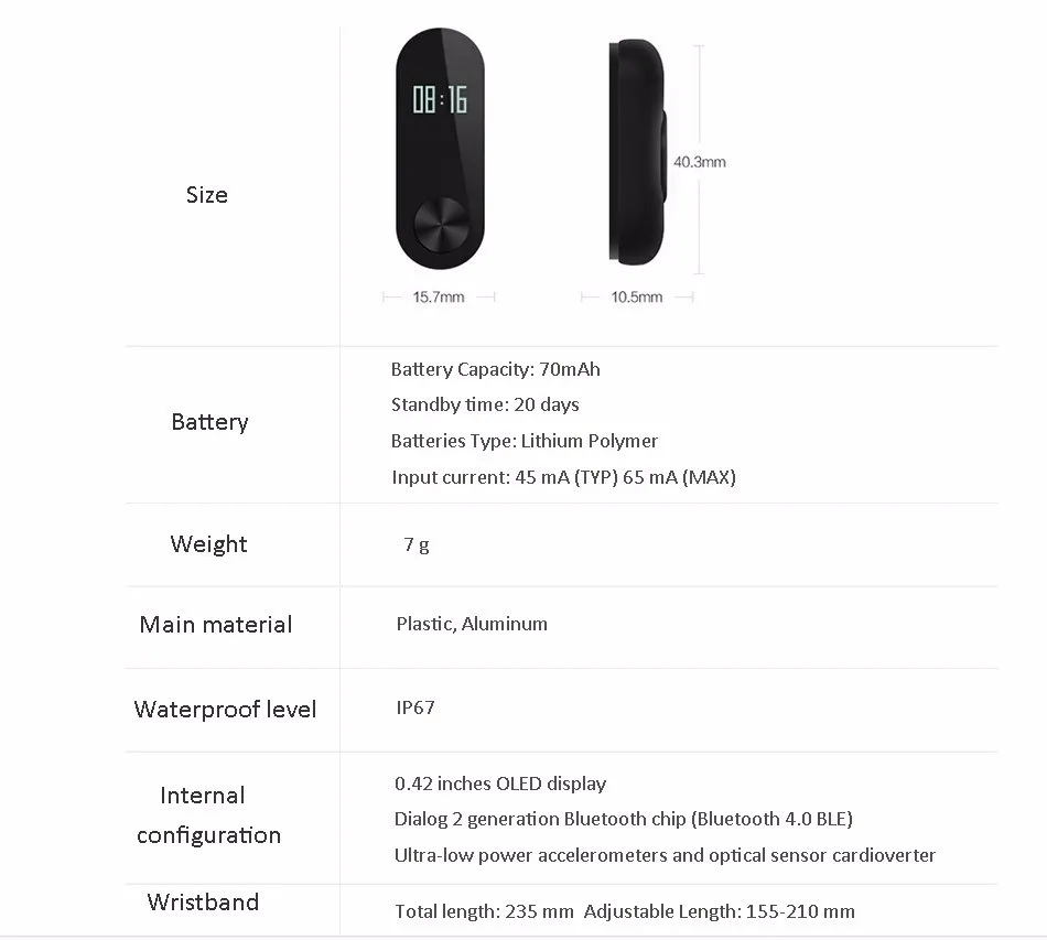 Xiaomi Mi Band 2 OLED сенсорный экран Смарт фитнес-трекер для измерения сердечного ритма Bluetooth телефон шагомер IP67 водонепроницаемый