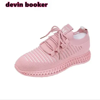 

New listing hot sale summer women Flying line Breathable sports shoes running shoes DQ02