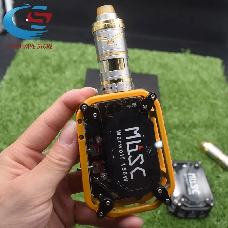 Электронная сигарета Warwolf 150W коробка мод комплект vape с v6 S 23 мм RTA атомайзер