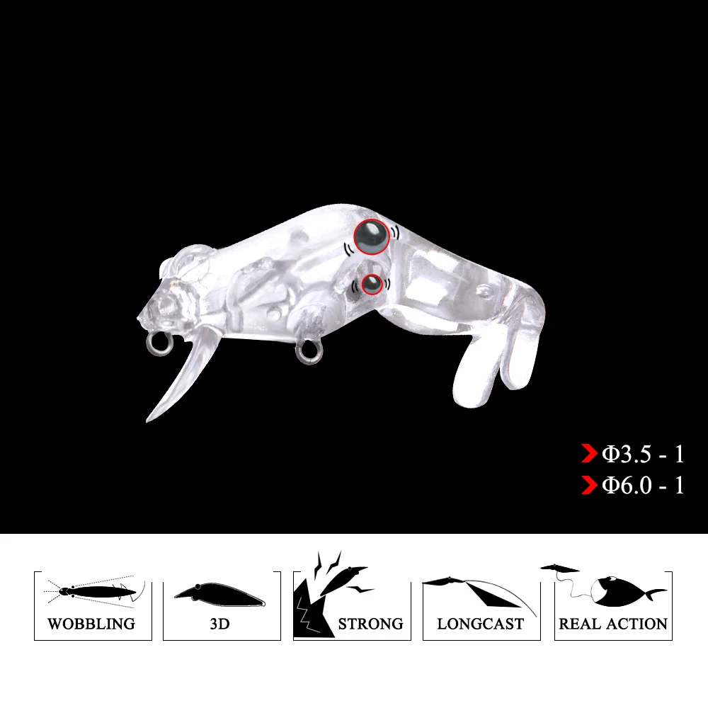 FTK 1 шт. рыболовная приманка 60 мм 8 г Поппер Лягушка приманка рыбьи Глаза 3D Snakehead Swimbait тонущие воблеры
