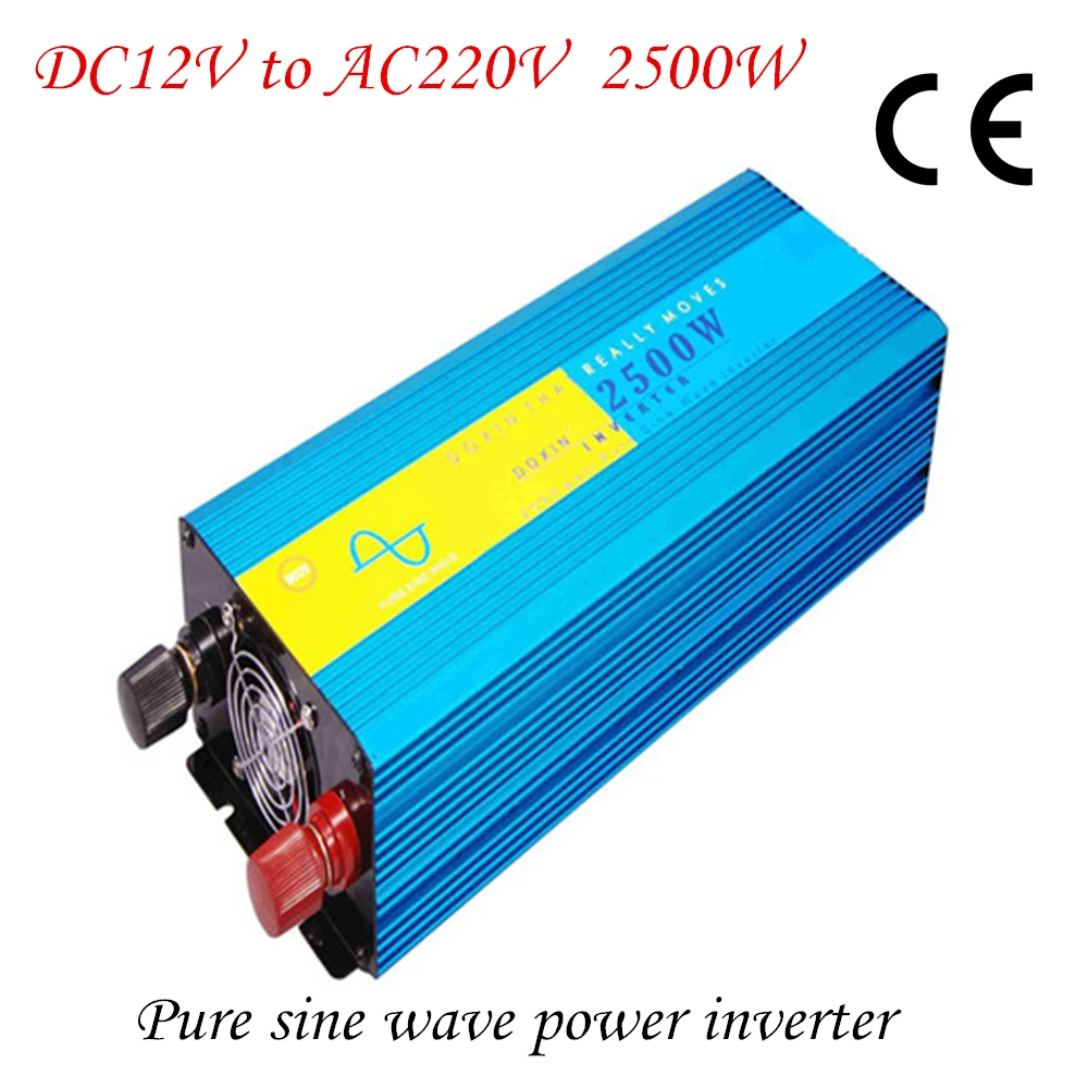 

2500 Watt Pure Sine Wave Power Inverter with CE DC 12V TO AC 220V , ROHS For Home and Outdoor