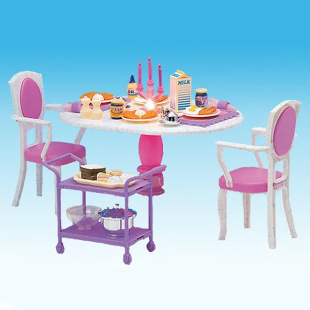 Cheap 1/6 Dining Table Chair Foods for Barbie Dollhouse Dining Room Furniture Kit Action Figures Accessory Cheap 1/6 Dining Table Chair Foods for Barbie Dollhouse Dining Room Furniture Kit Action Figures Accessory