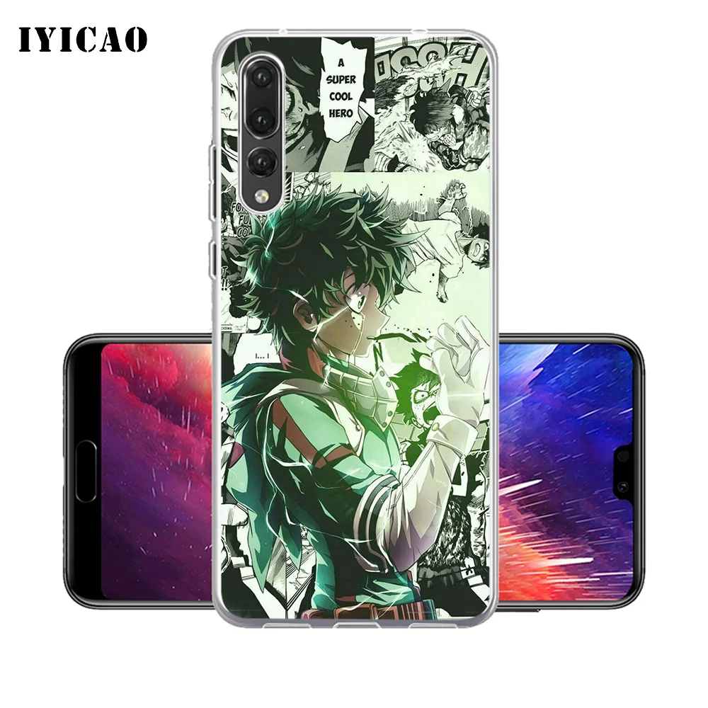 IYICAO аниме My Hero academic Мягкий силиконовый чехол для телефона Huawei P30 P20 Pro P10 P9 P8 Lite P Smart