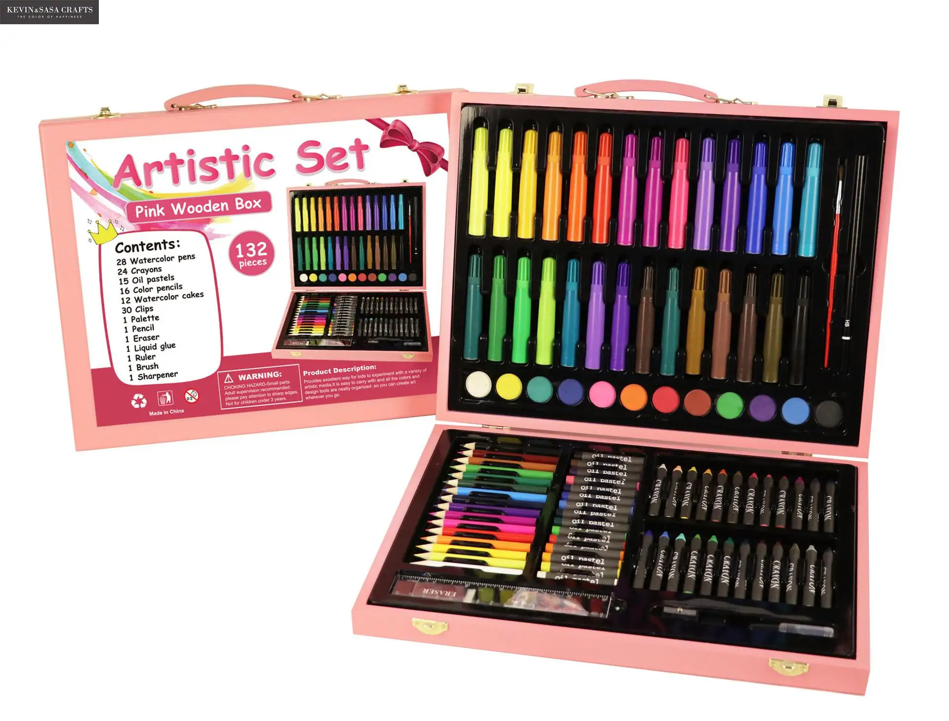 

131in1 Color Pen Set Quality Stationery luxury Wooden Gift Pencil Painting Set Sketch Pens Bts Kids Gift Set Stationery Tools