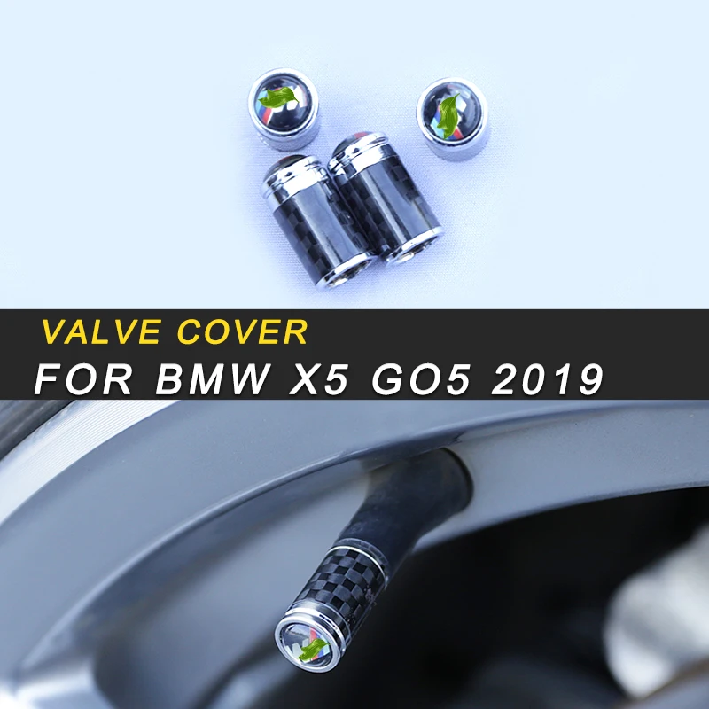 

Wheel Tyre Valve Stems Caps Cover Decoration Trim Frame Sticker Exterior Accessories for BMW X5 G05 2019 Car Styling