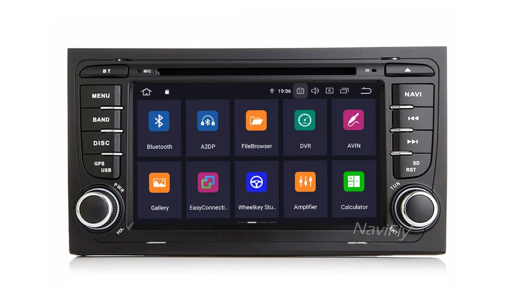 Sale Android9.0 Car multimedia Player Navigation GPS DVD for Audi A4 S4 RS4 2002-2008 with DSP IPS screen wifi BT carplay navi 16