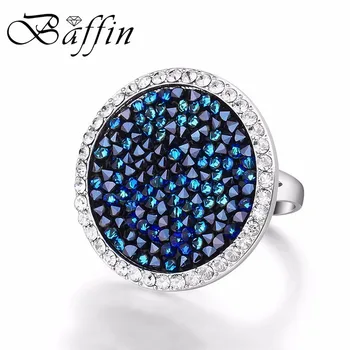 

Baffin Women Party Jewelry Crystals From Swarovski Pave Maxi Round Ring Luxury Romantic Anniversary Joyas For Women Best Gift
