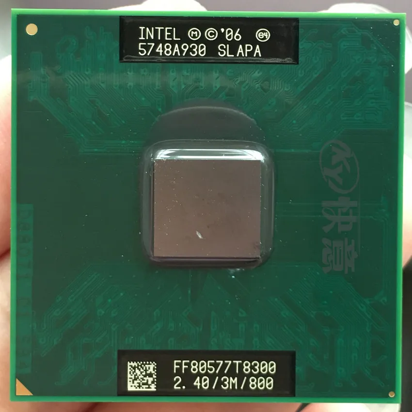 Процессор Intel Core 2 Duo T8300 cpu для ноутбука PGA 478 cpu исправно работает