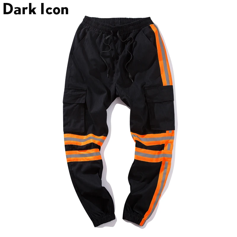 Aliexpress.com : Buy Dark Icon 3M Orange Stripe Color Contrast Cargo ...