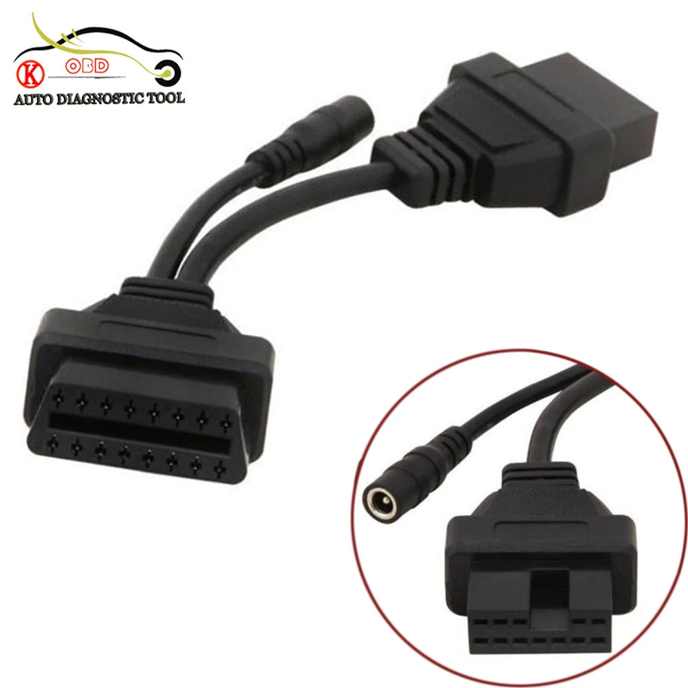 

Works For Mitsubishi 12 Pin to 16 Pin OBD 2  Diagnostic Tool Adapter Connector Cable High Quality Male To Female Free Ship