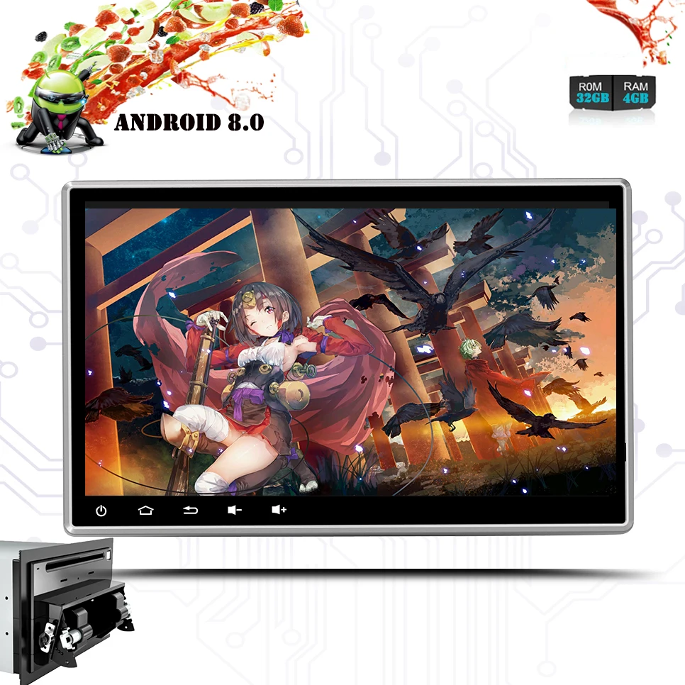 Sale 10.1" Car DVD GPS 4+32GB Android 9.0 Player 2 din radio universal GPS Navigation Multimedia For Nissan Toyota VW Mazda Subaru 3