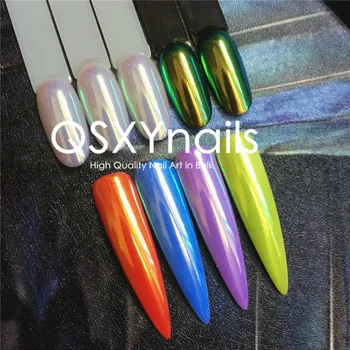 

WHOLESALE 50g Gold Aurora Pigment Neon Powder Mermaid Unicorn Chrome Mirror Glitter for Gel Nail Polish Nail Art Decoration