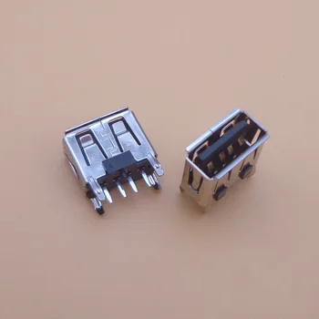 

5-1000X laptop motherboard micro 2.0 USB 4pin 4 pin DC A Type Flat Angle 180 Degree Female PCB Connector Socket Jack Plug black