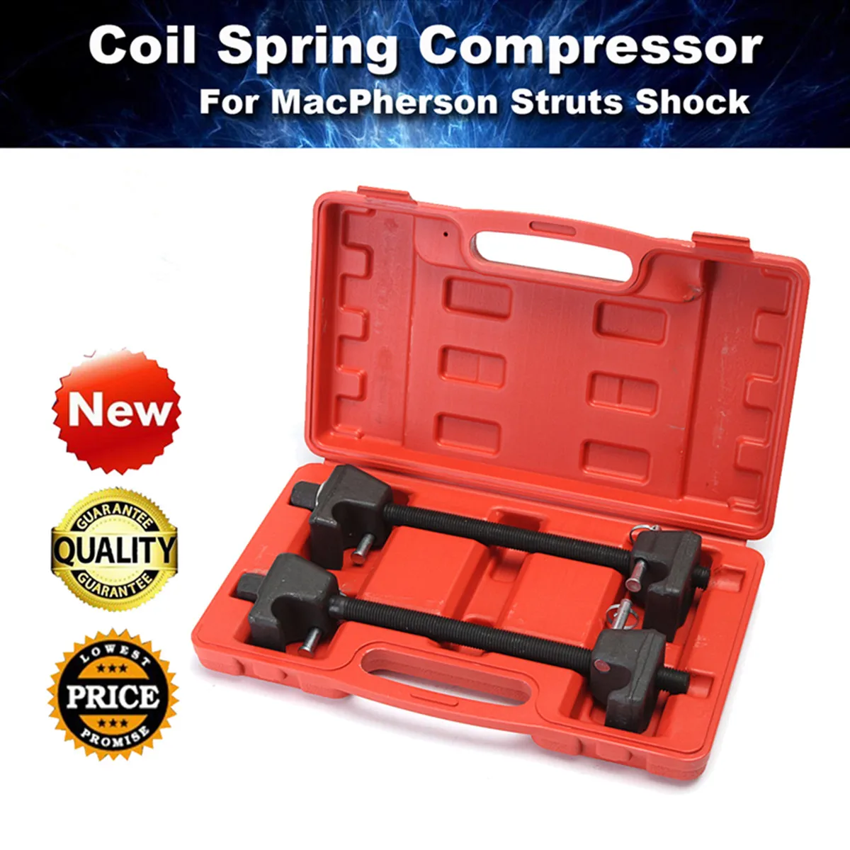 

2pc Coil Spring Compressor for MacPherson Struts Shock Absorber Car Garage Tool Car Repair Tool Suspension Spring Compressor