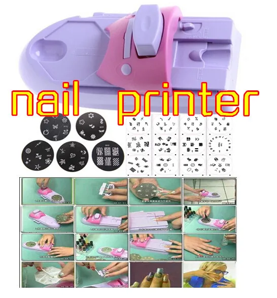 

Hot !!DIY Nail salon Printer express with 6 Pattern Printing Machine nail printer in nail polish Stamper Tool Free Shipping