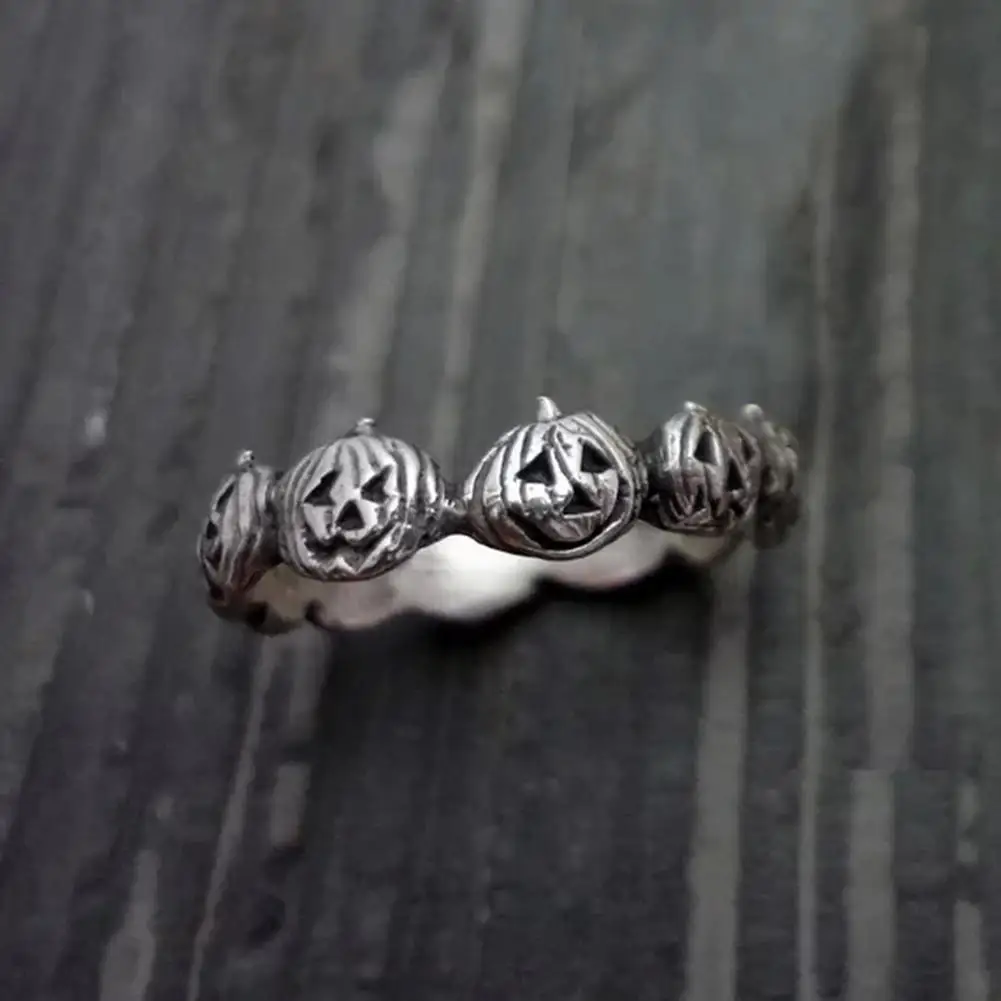 

Vintage Pumpkin Halloween Finger Ring Women Men Party Jewelry Accessory Gift NEW