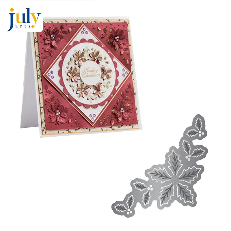 

Julyarts 3D Spring Flower Cutting Dies Metal Stencils DIY Scrapbooking Photo Album Leaves Cutting Dies Nouveau Arrivage