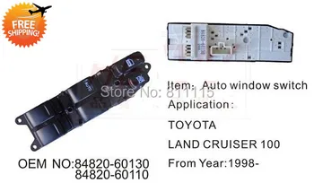 

Power Window Regulator 84820-60130 for Toyota Land Cruiser 1998-2007, Master Window Lifter Switch Control Button, Free Shipping