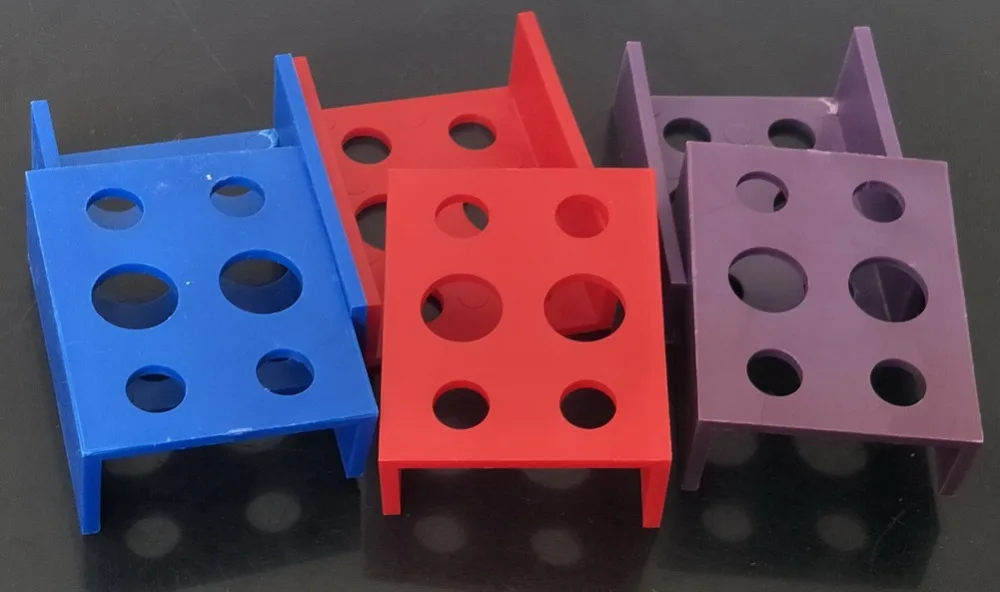 

5PCS Mixed Color Plastic Square Ink Cup/Caps Tattoo Holder Supply 6 Holes For Plastic Tattoo ink Cups