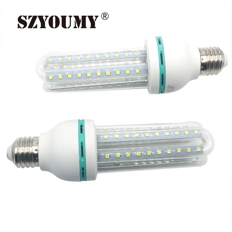 SZYOUMY 50 шт. E27 12 Вт 2835 светодио дный мозоли 60 светодио дный s 2835 smd лампы освещения лампы кукуруза U форма 90 В-245 В Гарантия 2 года