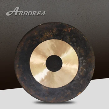 

Hot selling 100% brass tam tam gongs, 28'' Chinese chau gongs on sale with 1 free mallet (without stand)