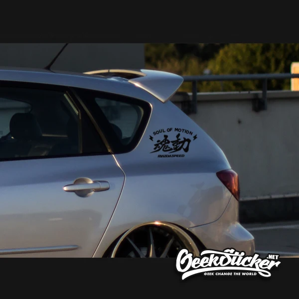 Водонепроницаемый Светоотражающие mazdaspeed буквы Hellaflush для автомобильного