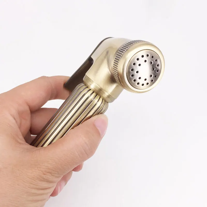 Полный Медный Туалет гигиенический душ усилитель сопла набор бронзовый рожок клапан компаньон