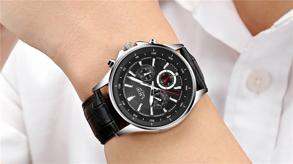 Мужские часы LIGE, Топ бренд, роскошные мужские военные водонепроницаемые спортивные часы, мужские многофункциональные кварцевые часы, Relogio Masculino