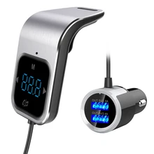 Car Small FM Transmitter Kit Bluetooth Car Kit MP3 Radio Touch Button Bluetooth Adapter Dual USB Charger For Universal Car bluetooth fm transmitter wireless in car radio transmitter adapter car kit universal car charger with dual usb charging ports