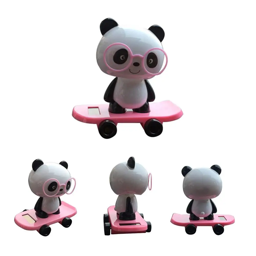 

Cute Solar Powered Car Dashboard Home Desk Decor Dancing Panda Swinging Toy Gift