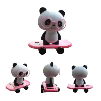 

Cute Solar Powered Car Dashboard Home Desk Decor Dancing Panda Swinging Toy Gift