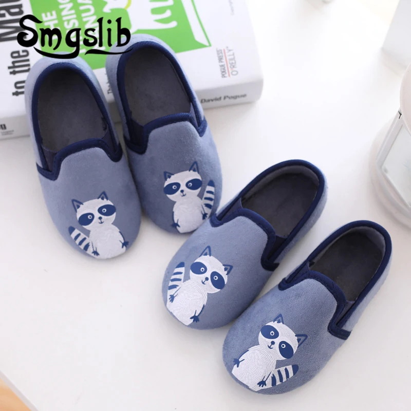 

Kids Slippers Girls Home Shoes Comfortable Children Slippers 2019 Spring Autumn Cartoon Printing Warm Soft Bedroom Shoes