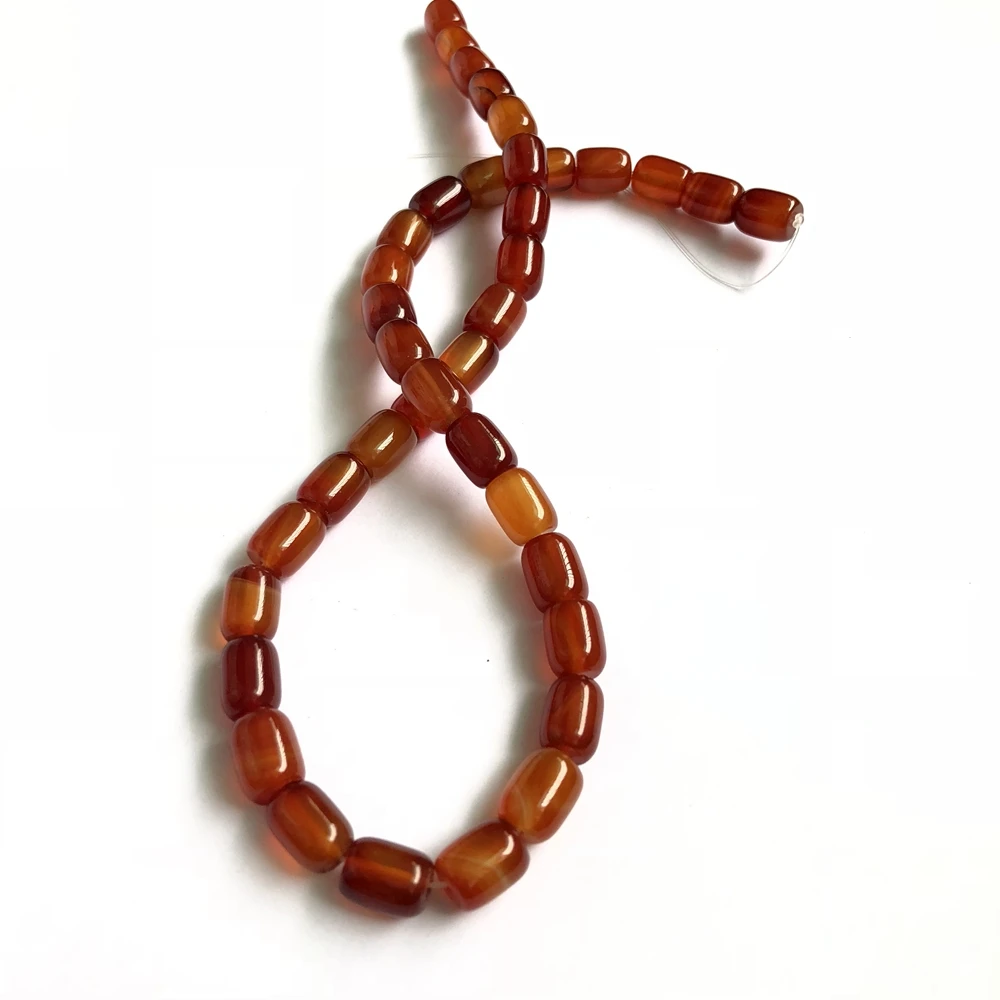 

1 string Natural Red Carnelian Beads Red Agat e 8x10mm 10x14mm Barrel Beads Gem Loose Beads For Jewelry Making Beads,15.5"